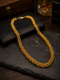Bold traditional golden Byzantine mesh chain
