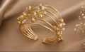 Traditional Kashmiri-inspired Multi-Layer Ghungroo Cuff Bracelet