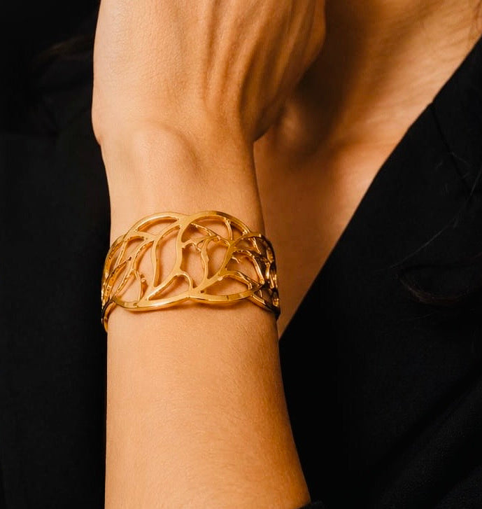 Seraphina Abstract Cut-Out Statement Cuff