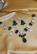 Emerald & Ivory Statement Necklace Set