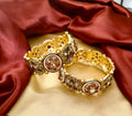Royal Rajasthani Kundan & Meenakari Bridal Kada Set