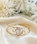 Pearl And Brass Handmade Bracelet
