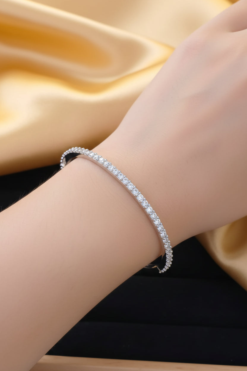 Single-line American Diamond (AD) Bracelet