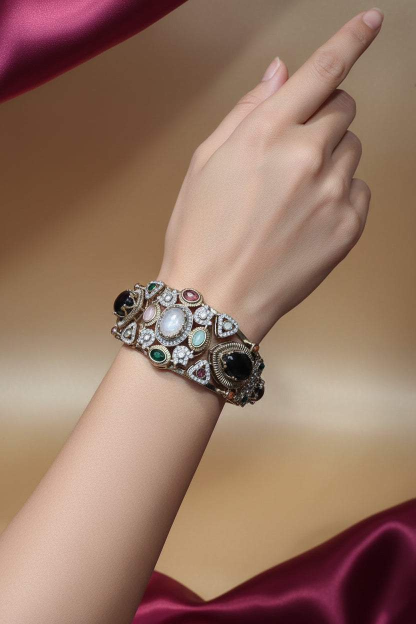 The Royal Heritage Multi-Gem Antique Bracelet