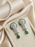 Emerald Ritz Art Deco Dangle Earrings